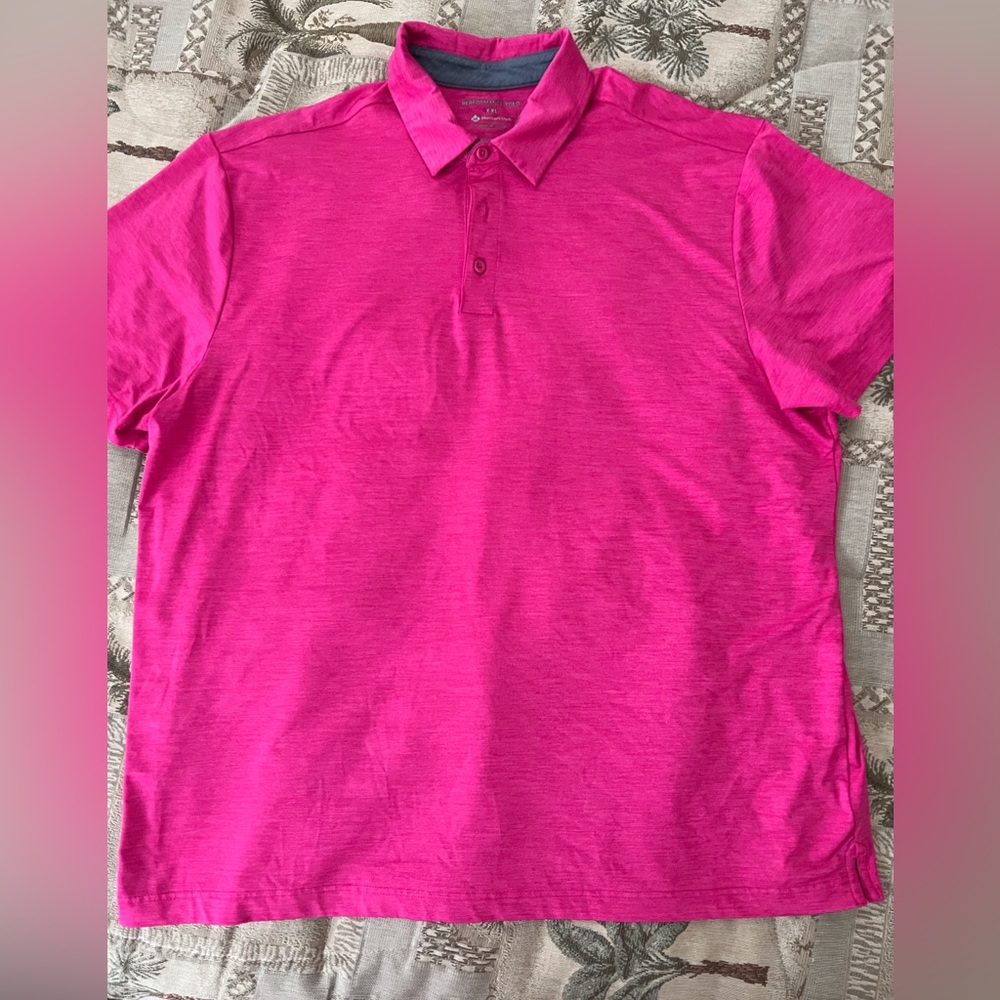 Hot pink use xxl polo shirt